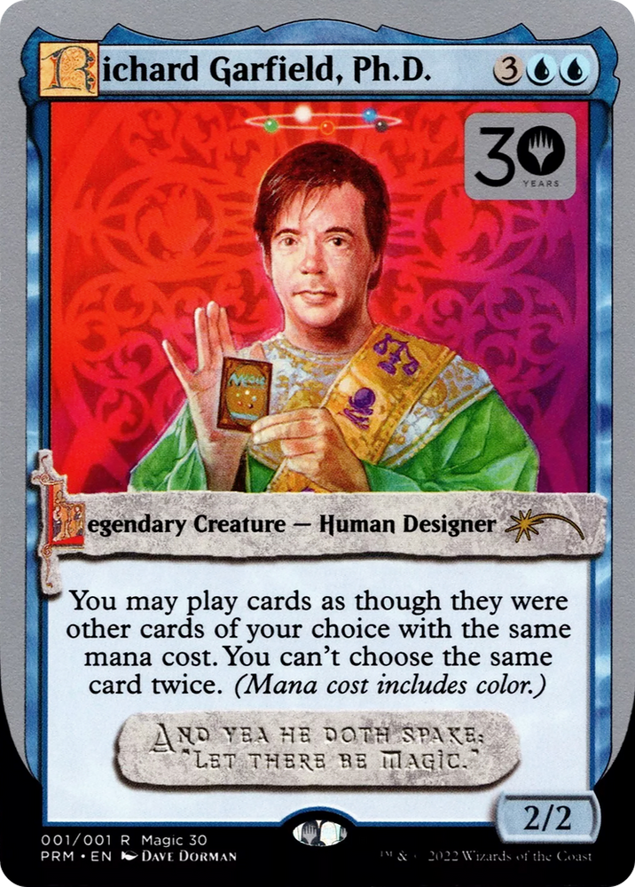 Richard Garfield, Ph.D. (30A-P-01★) - 30th Anniversary Misc Promos