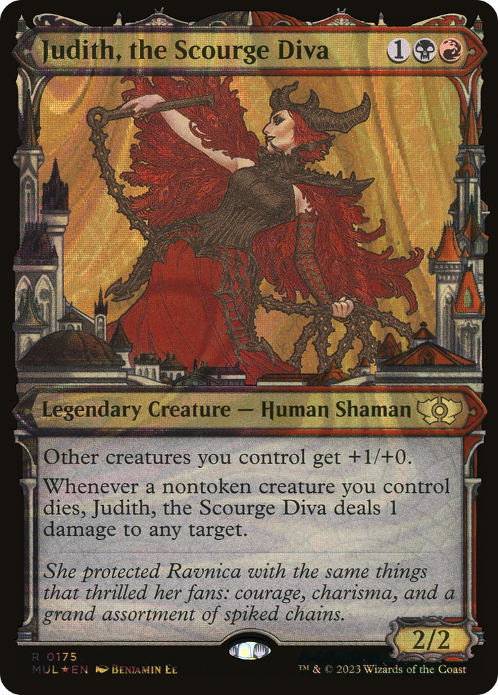 Judith, the Scourge Diva (Halo Foil) (MUL-175) - Multiverse Legends: (Showcase) Foil
