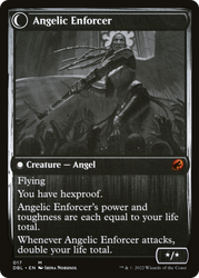 Enduring Angel (DBL-017) - Innistrad: Double Feature: (Double Faced Transform) Foil