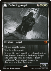 Enduring Angel (DBL-017) - Innistrad: Double Feature: (Double Faced Transform) Foil