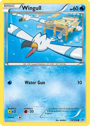 Wingull 018/108  XY  Roaring Skies - Common