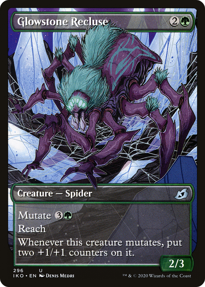 Glowstone Recluse (Showcase) (IKO-296) - Ikoria: Lair of Behemoths: (Showcase) Foil