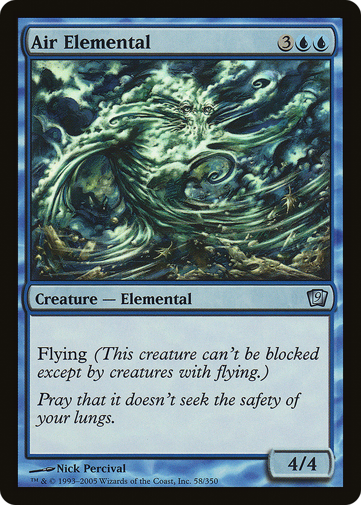 Air Elemental (9ED-58★) - Ninth Edition Foil