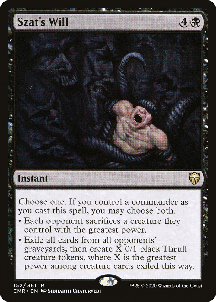 Szat's Will (CMR-152) - Commander Legends Foil