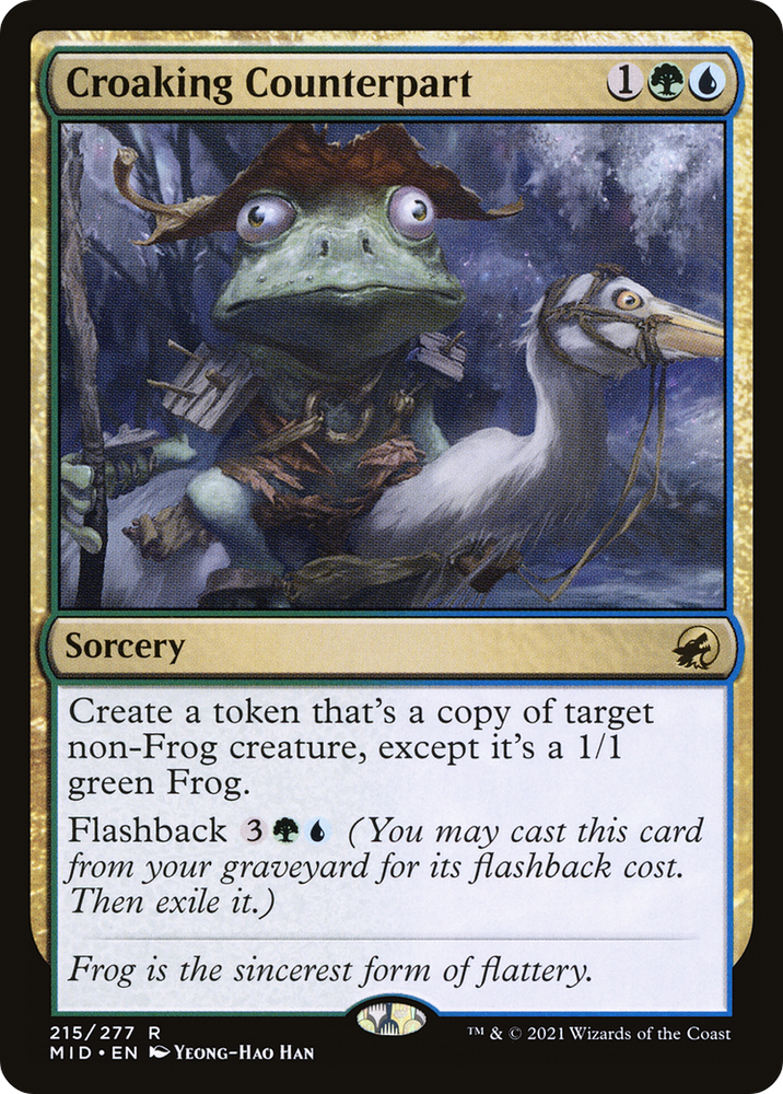 Croaking Counterpart (MID-215) - Innistrad: Midnight Hunt Foil