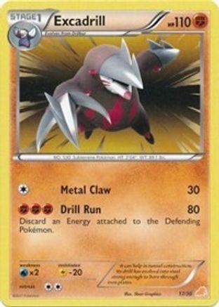 Excadrill (#17 Non 017  BW Trainer Kit Excadrill & Zoroark - Common
