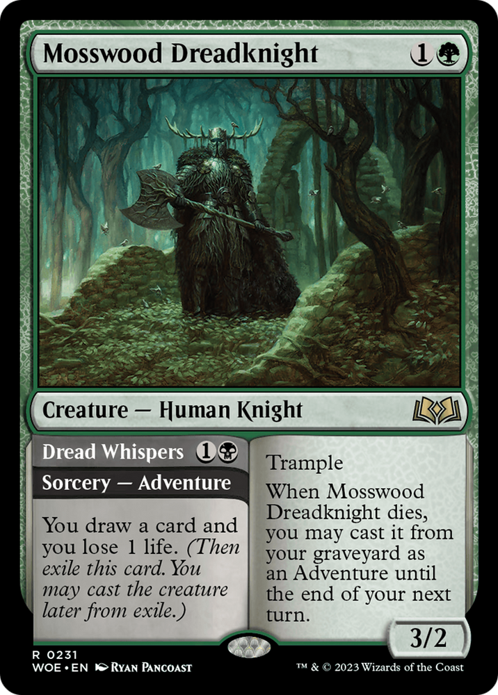 Mosswood Dreadknight (WOE-231) - Wilds of Eldraine Foil
