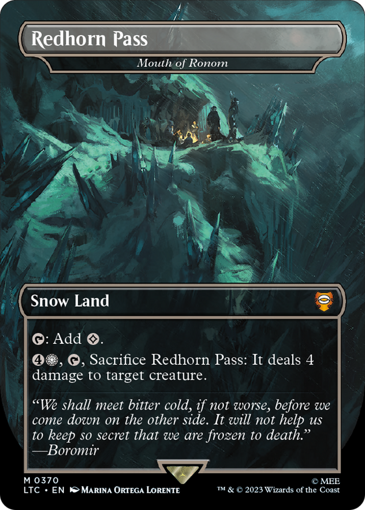 Redhorn Pass - Mouth of Ronom (LTC-370) - Tales of Middle-earth Commander / Redhorn Pass (Borderless)