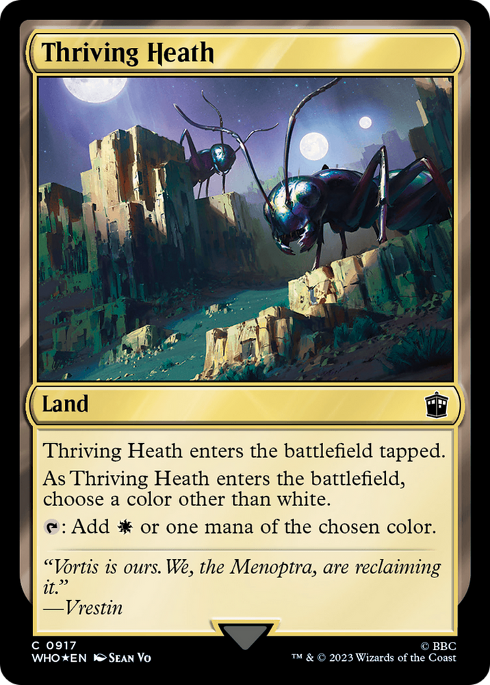 Thriving Heath (Surge Foil) (WHO-917) - Doctor Who Foil