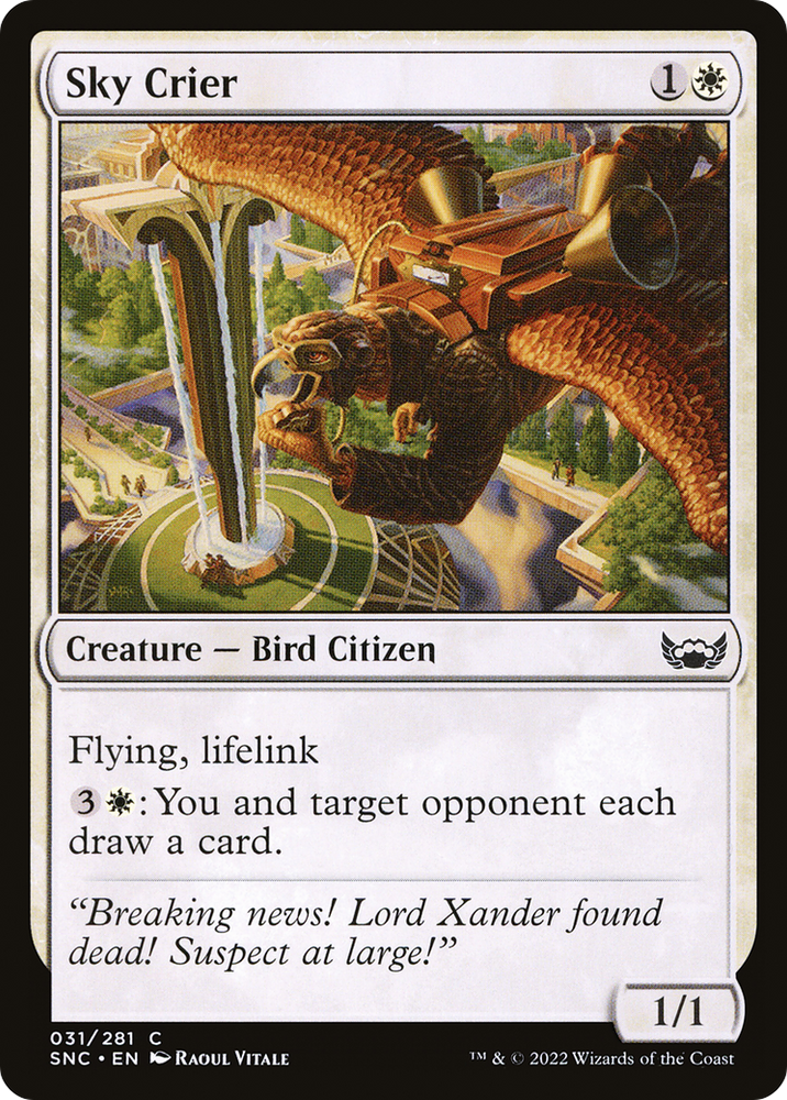 Sky Crier (SNC-031) - Streets of New Capenna Foil