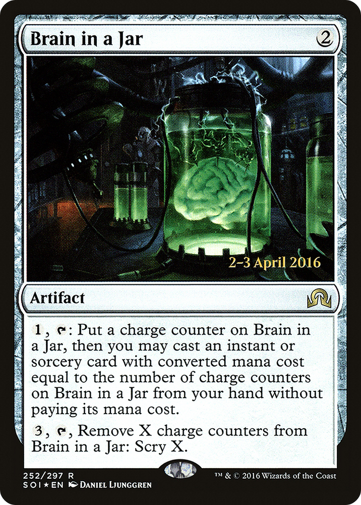 Brain in a Jar (PRE-252) - Shadows over Innistrad Promos Foil