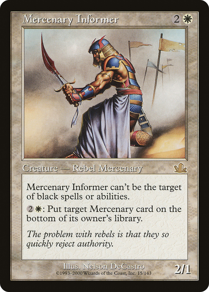 Mercenary Informer (PCY-015) - Prophecy