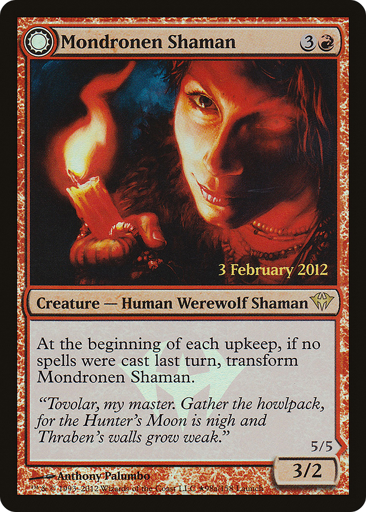 Mondronen Shaman (LARP-98★) - Dark Ascension Promos: (Double Faced Transform) Foil