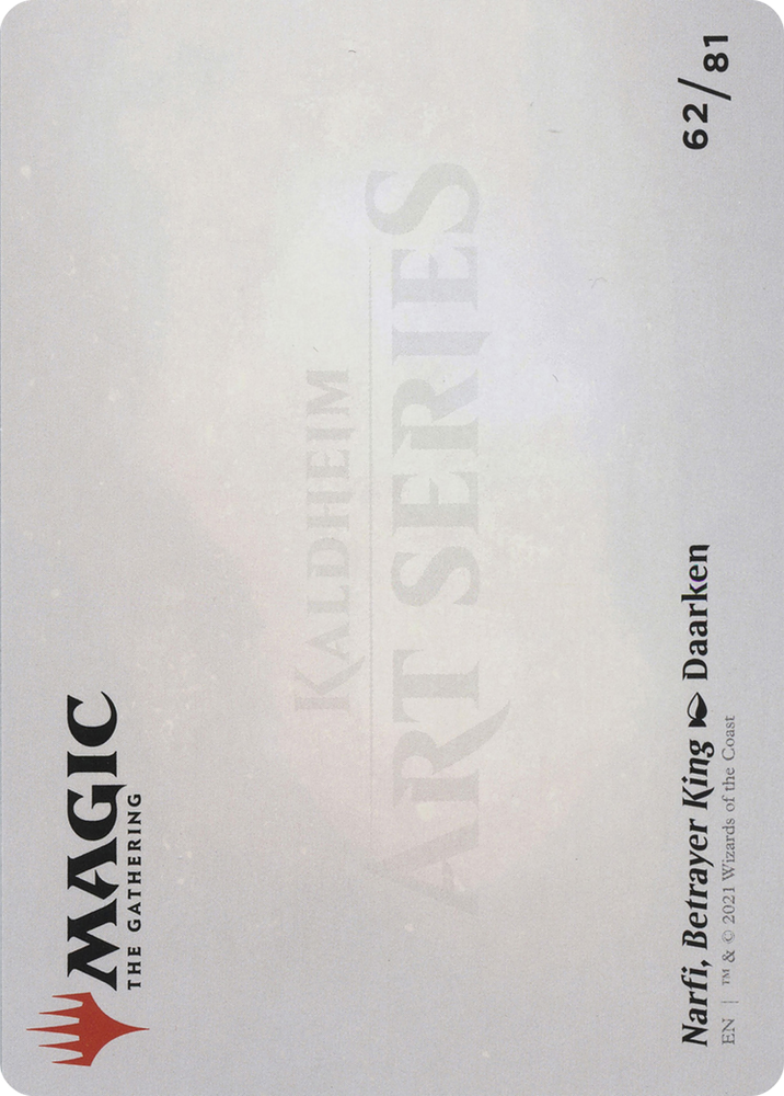 Narfi, Betrayer King // Narfi, Betrayer King (AKHM-062) - Kaldheim Art Series (Borderless) Foil