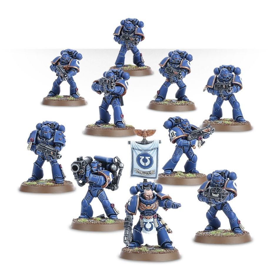 Warhammer 40,000 Space Marines Tactical Squad (10 Miniatures)