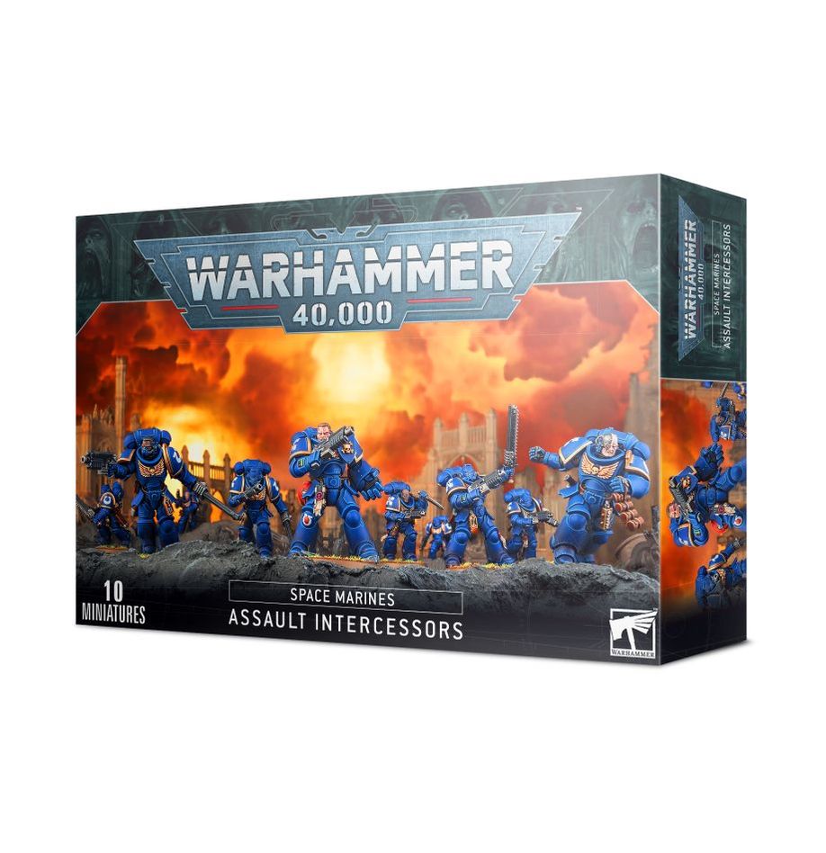 Warhammer 40,000 Space Marines Assault Intercessors (10 Miniatures)