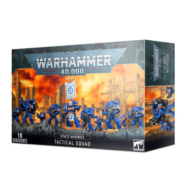 Warhammer 40,000 Space Marines Tactical Squad (10 Miniatures)