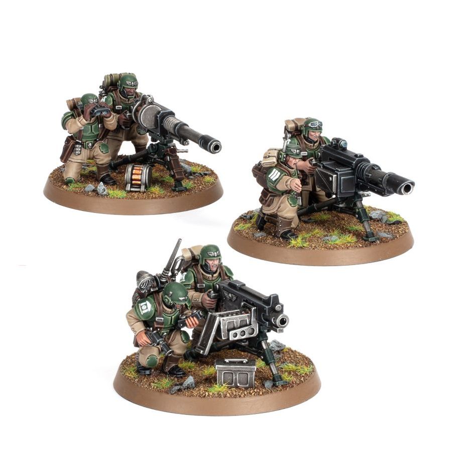 Warhammer 40,000 Astra Militarum Heavy Weapons Squad (3 Miniatures)