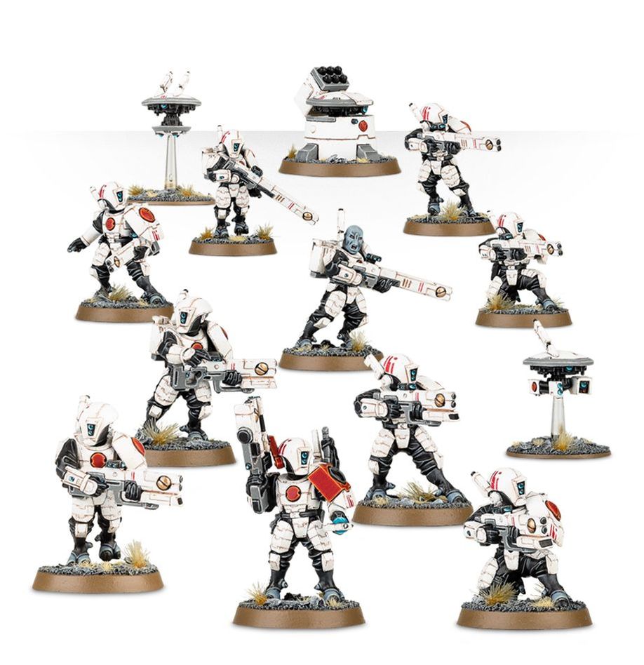 Warhammer 40,000 T'au Empire  Fire Warrirors (13 Miniatures)
