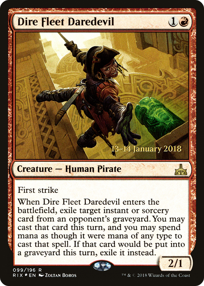 Dire Fleet Daredevil (PRE-099) - Rivals of Ixalan Promos Foil