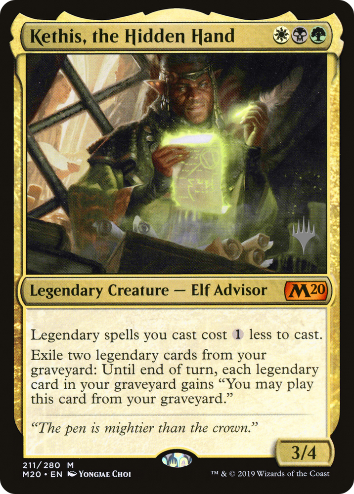 Kethis, the Hidden Hand (PPM20-211P) - Core Set 2020 Promos Foil