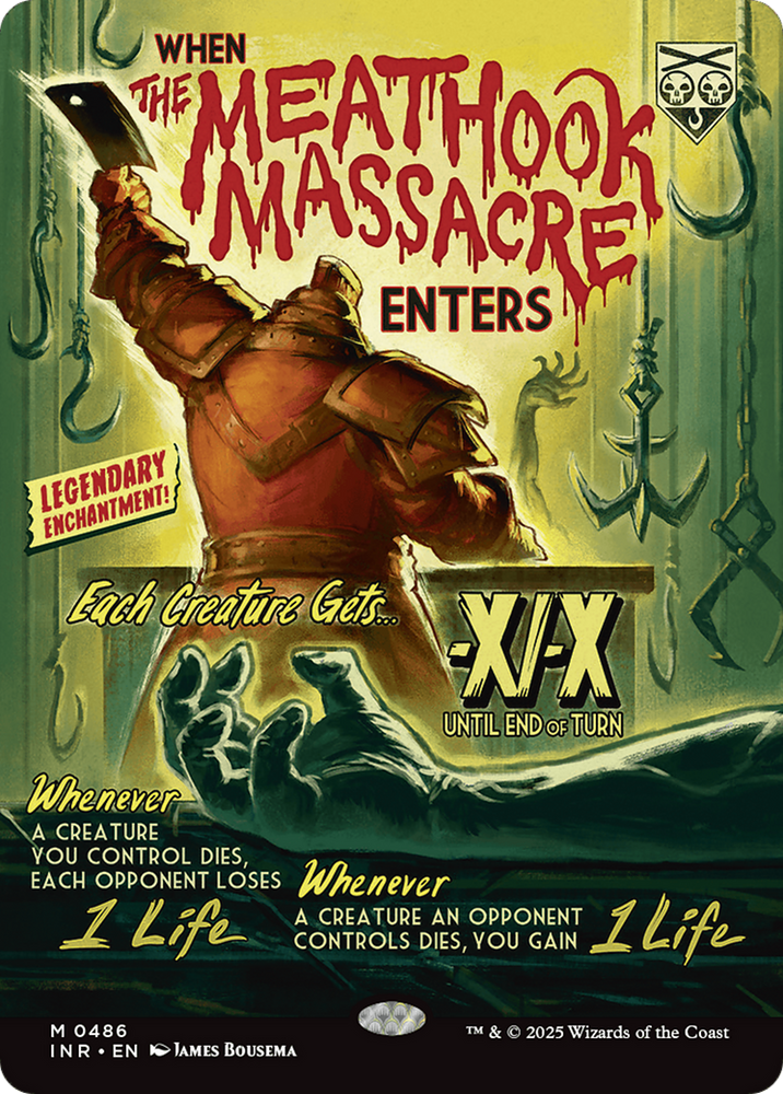 The Meathook Massacre (INR-486) - Innistrad Remastered: (Showcase, enchantment) (Borderless) Foil