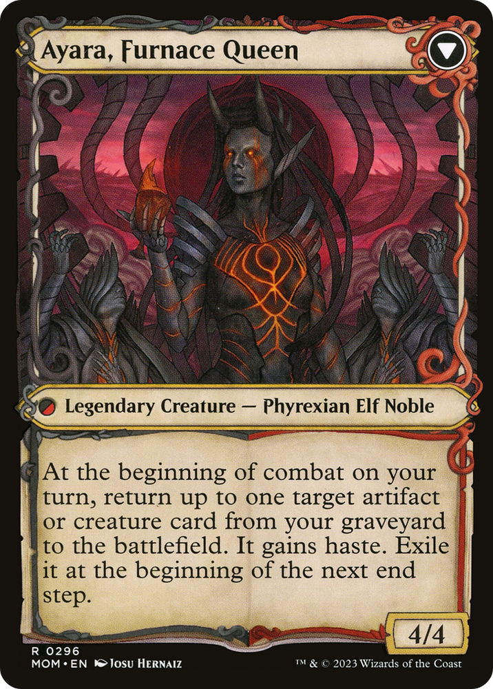 Ayara, Widow of the Realm (Showcase) (MOM-296) - March of the Machine: (Showcase)