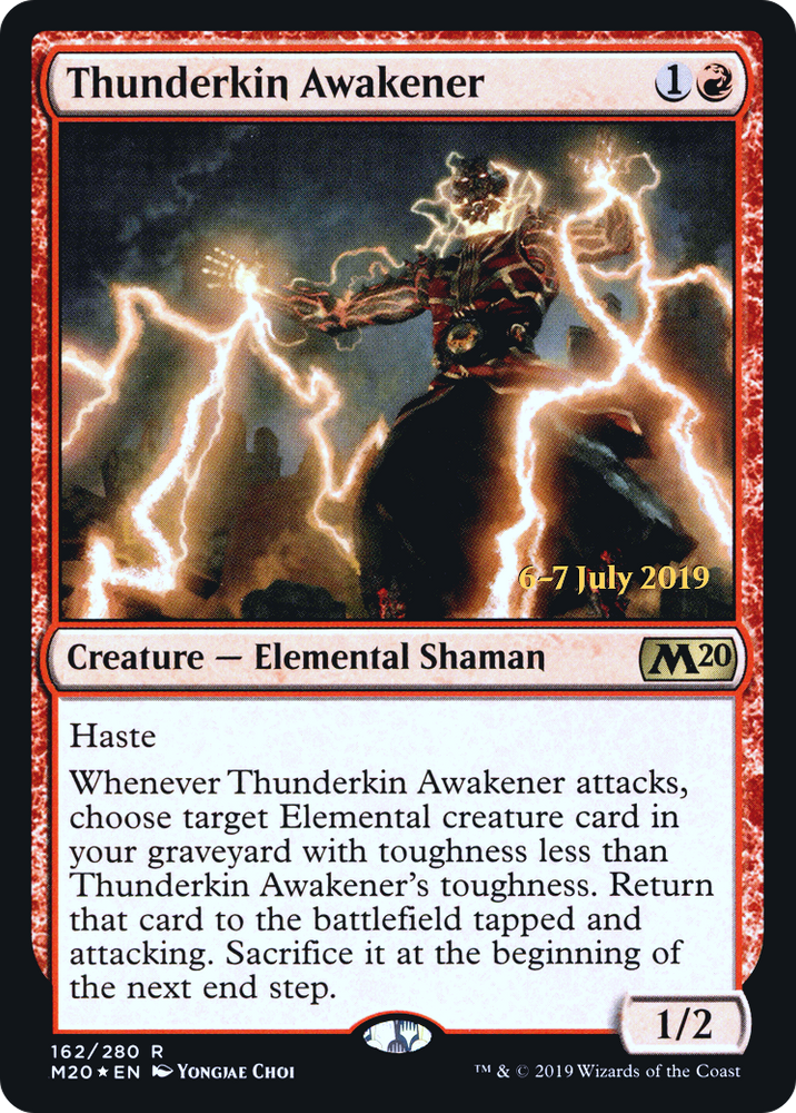 Thunderkin Awakener (PRE-162) - Core Set 2020 Promos Foil