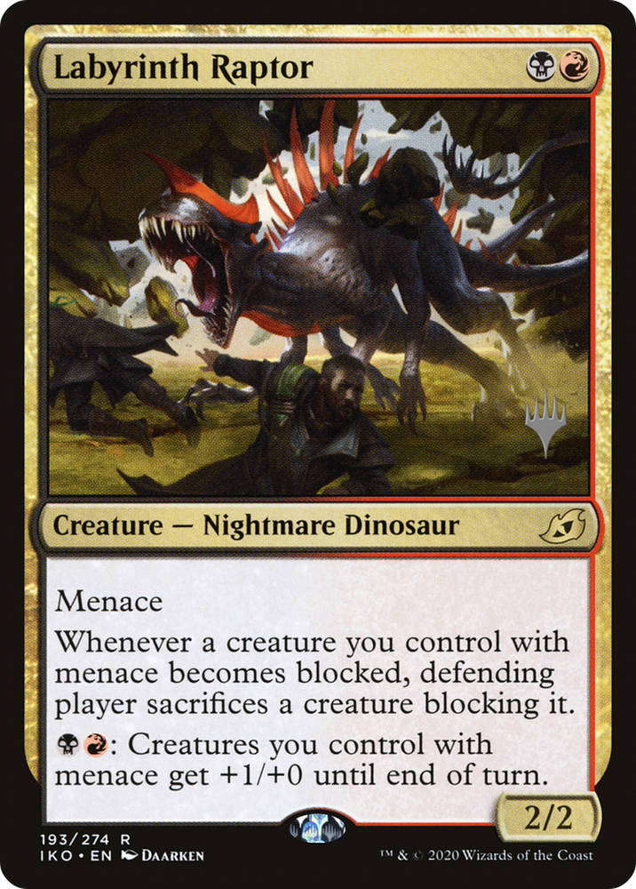 Labyrinth Raptor (PPIKO-193) - Ikoria: Lair of Behemoths Promos Foil