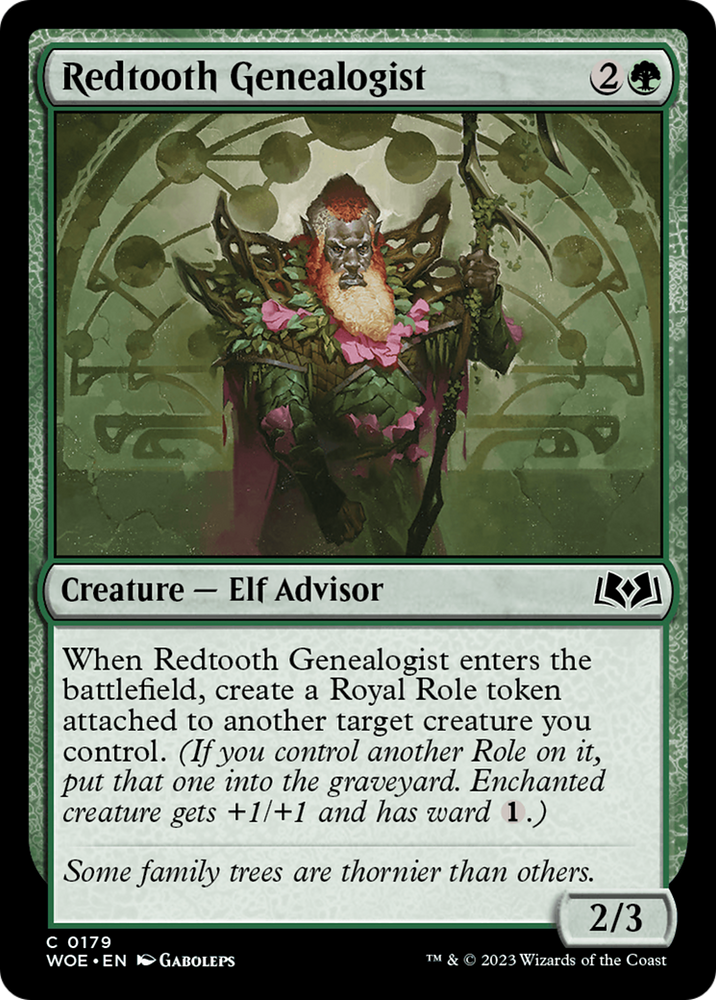 Redtooth Genealogist (WOE-179) - Wilds of Eldraine Foil