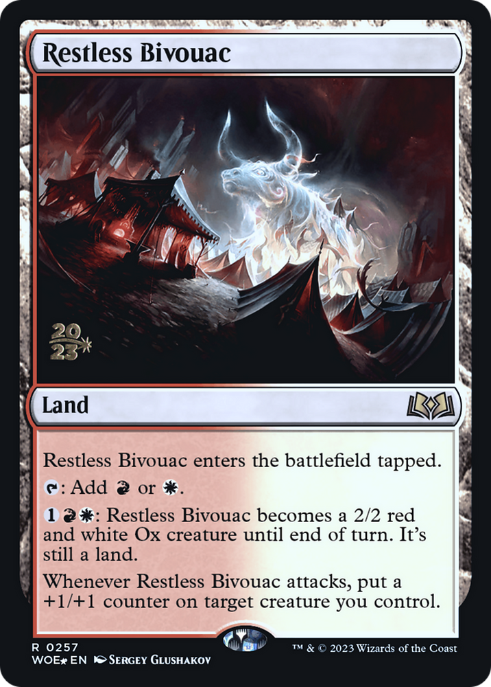 Restless Bivouac (PRE-257) - Wilds of Eldraine Promos Foil