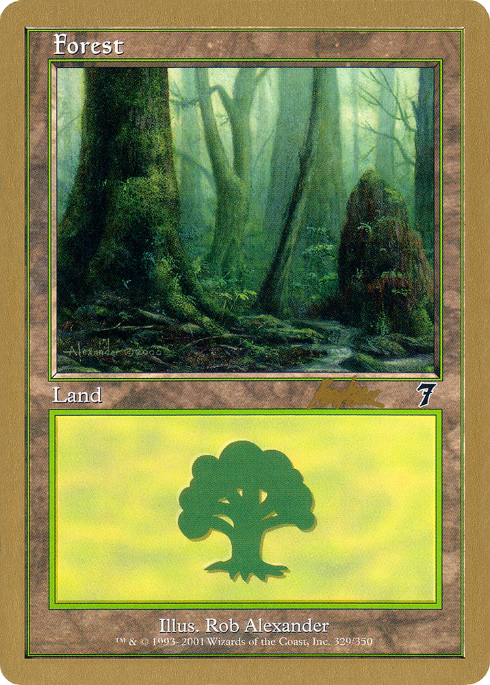 Forest (329) - 2002 Brian Kibler (7ED) (WCD-) - World Championship Decks 2002