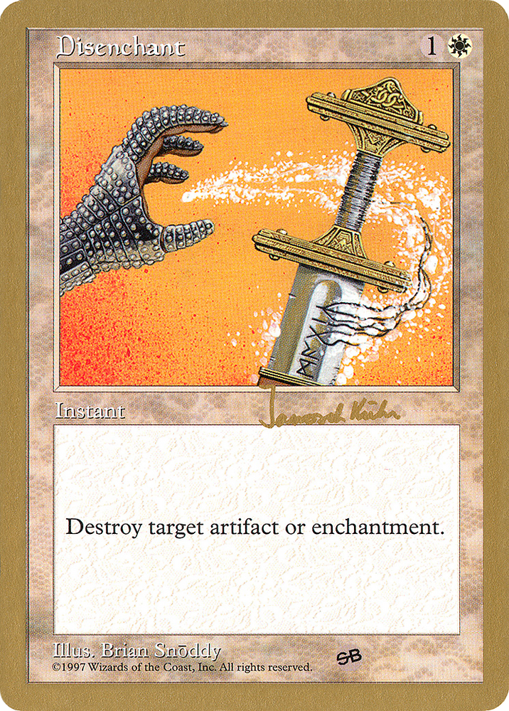 Disenchant - 1997 Janosch Kuhn (5ED) (SB) (WCD-JK26SB) - World Championship Decks 1997