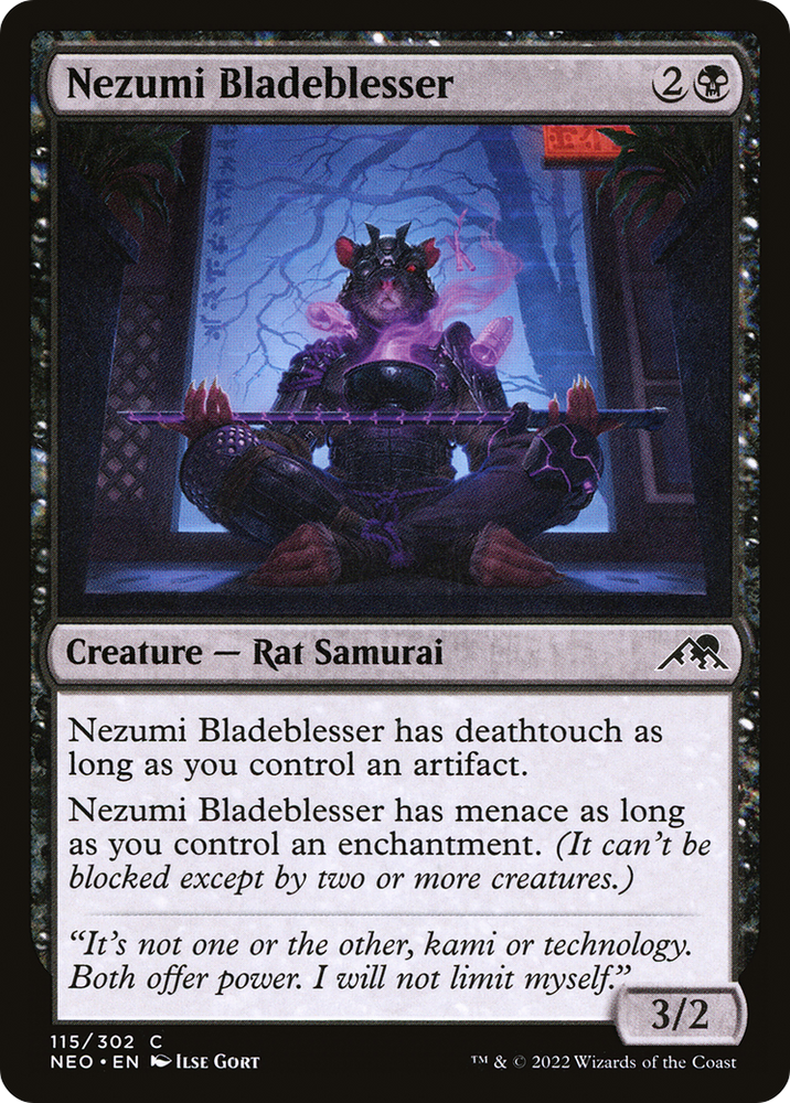 Nezumi Bladeblesser (NEO-115) - Kamigawa: Neon Dynasty Foil