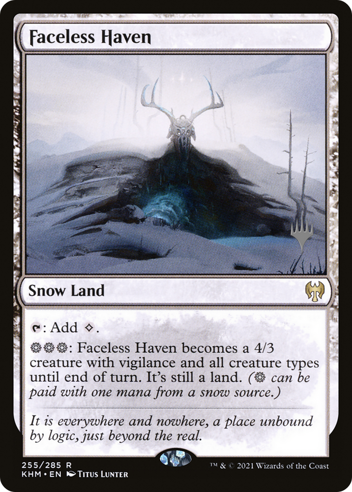 Faceless Haven (PPKHM-255) - Kaldheim Promos: (snow) Foil