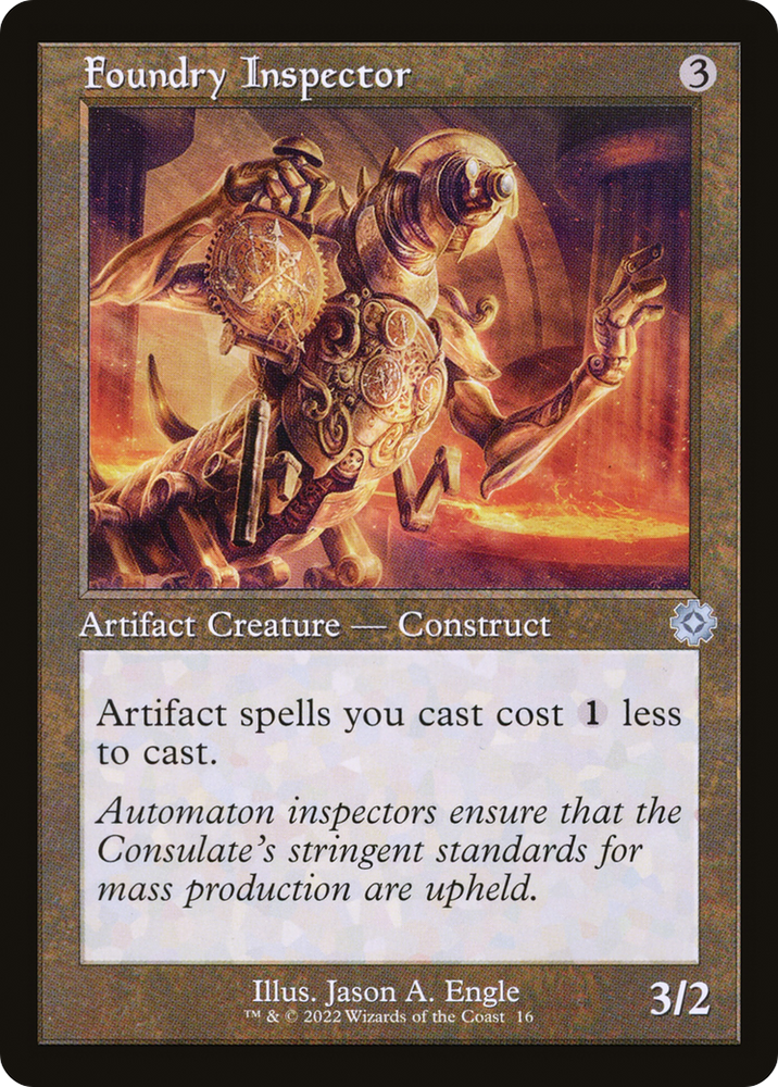 Foundry Inspector (BRR-016) - The Brothers' War Retro Artifacts Foil