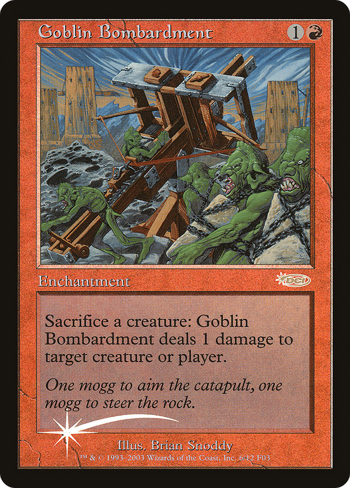 Goblin Bombardment (FNM-006) - Friday Night Magic 2003 Foil