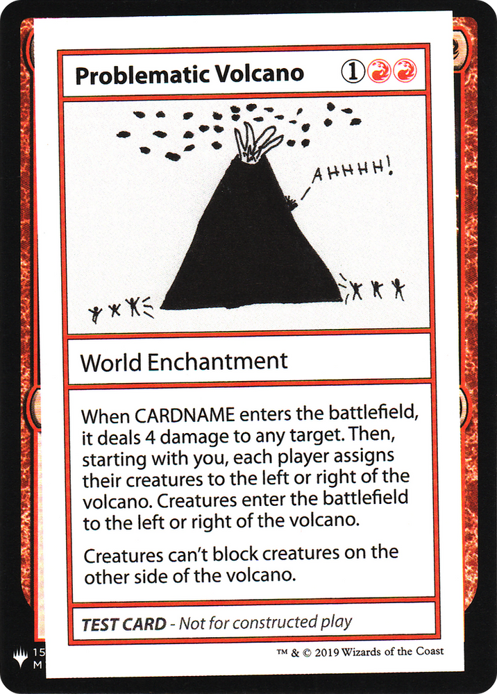 Problematic Volcano (CMB1-) - Mystery Booster Playtest Cards 2019