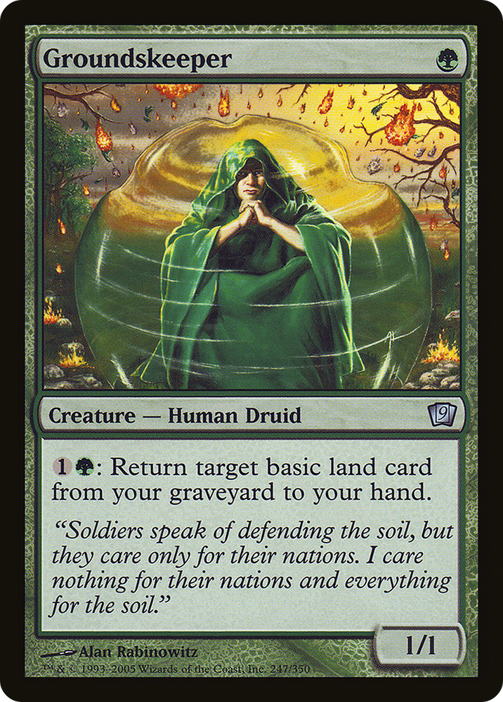 Groundskeeper (9ED-247★) - Ninth Edition Foil