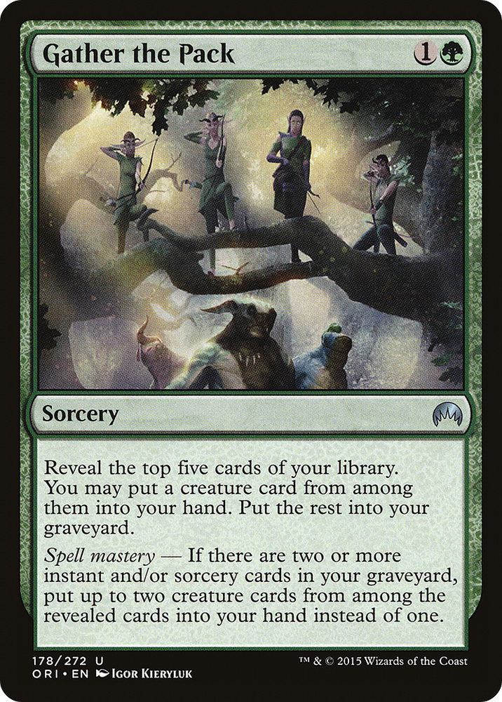 Gather the Pack (ORI-178) - Magic Origins