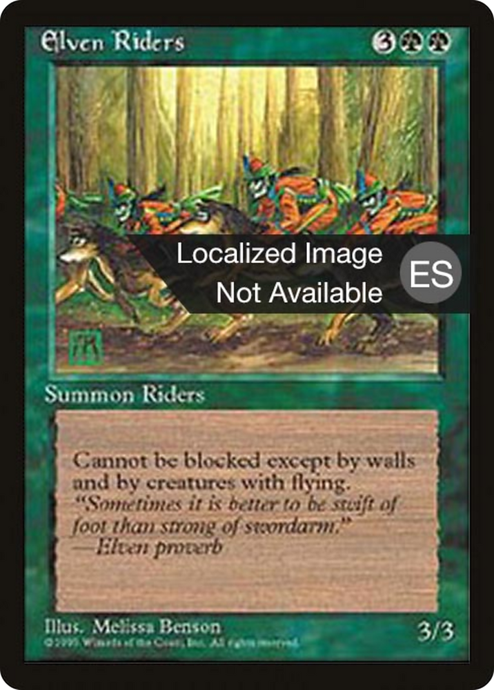 Elven Riders (4BB-126) - Fourth Edition Foreign Black Border