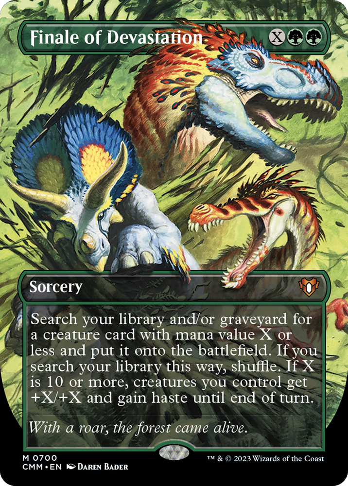 Finale of Devastation (Borderless) (CMM-700) - Commander Masters (Borderless) Foil