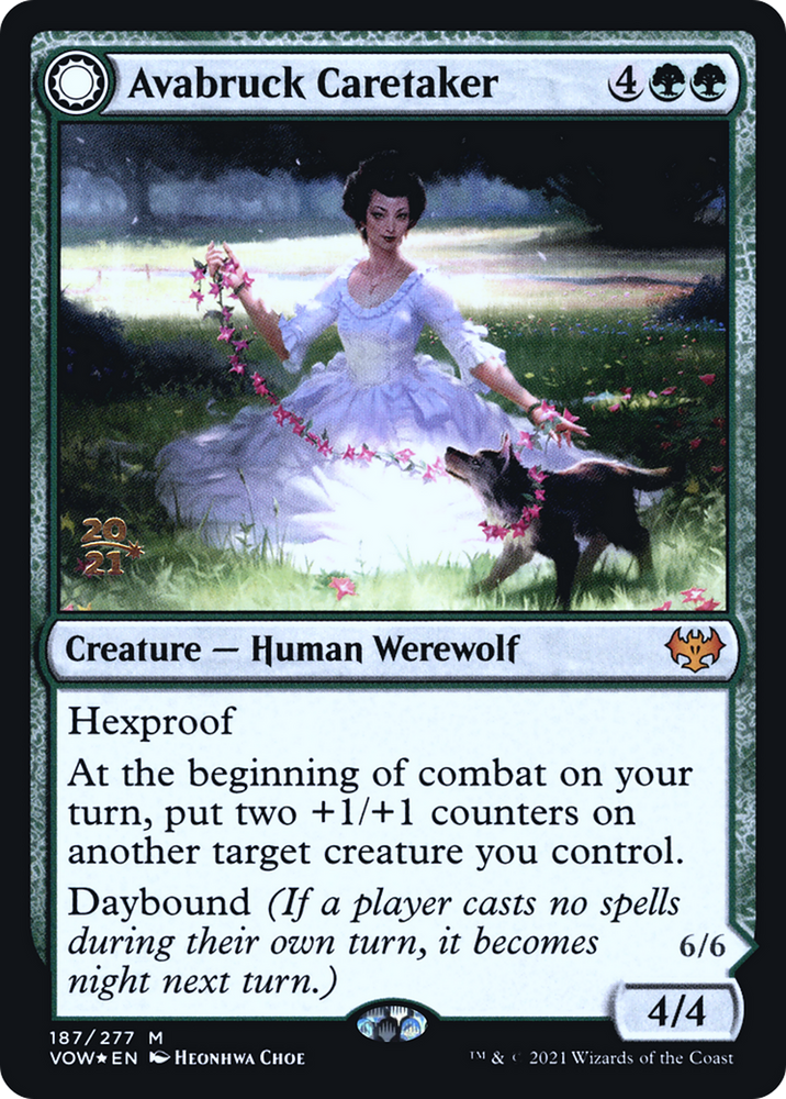 Avabruck Caretaker (PRE-187S) - Innistrad: Crimson Vow Promos: (Double Faced Transform) Foil