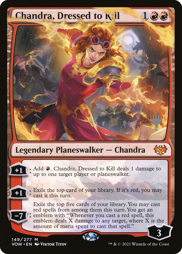 Chandra, Dressed to Kill (PPDMU-149P) - Innistrad: Crimson Vow Promos