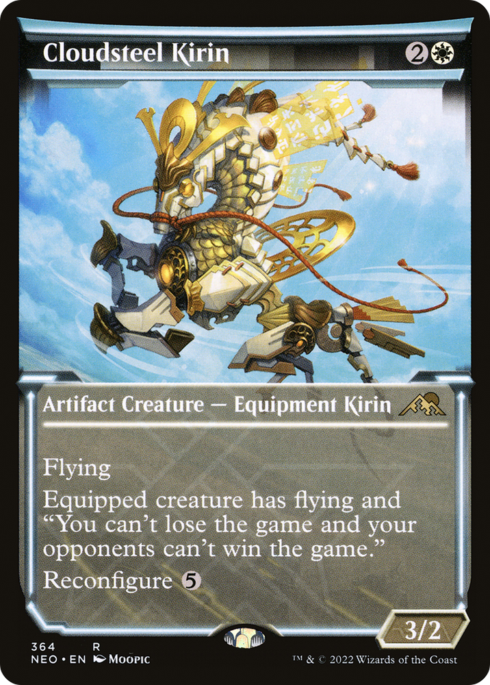 Cloudsteel Kirin (Showcase) (NEO-364) - Kamigawa: Neon Dynasty: (Showcase)