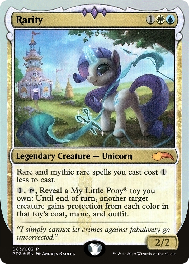 Rarity (PTG-003) - Ponies: The Galloping Foil