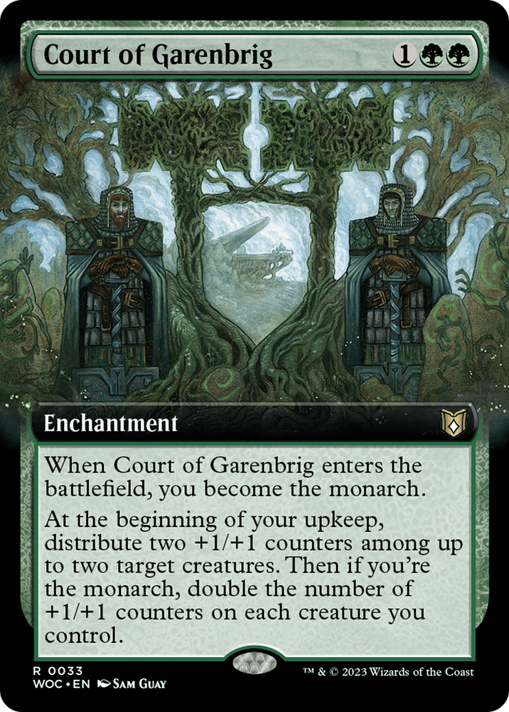Court of Garenbrig (Extended Art) (WOC-033) - Wilds of Eldraine Commander: (Extended Art)