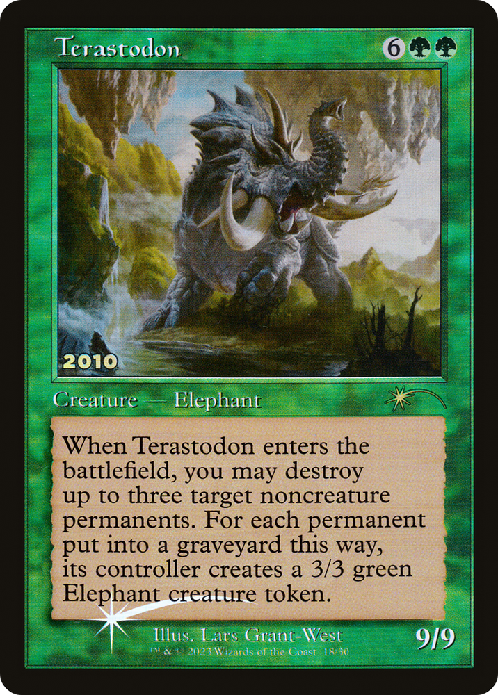 Terastodon (30A-P-018) - 30th Anniversary Play Promos Foil