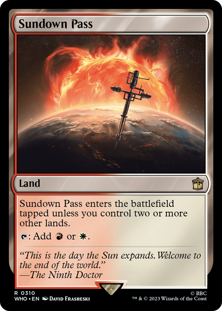 Sundown Pass (WHO-310) - Doctor Who Foil