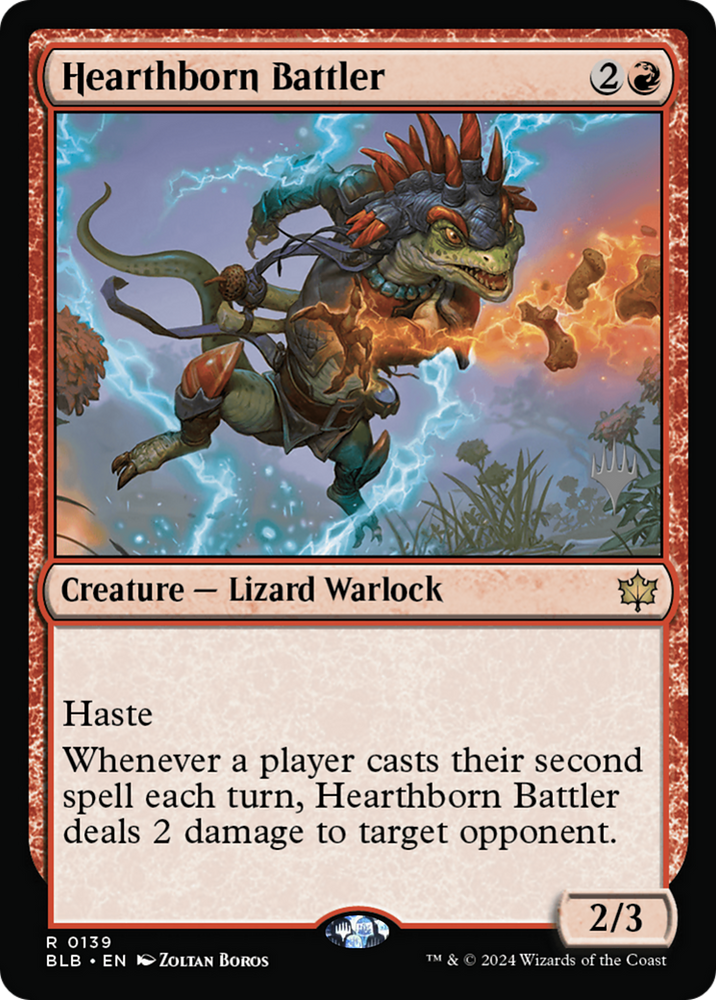 Hearthborn Battler (PPBLB-139) - Bloomburrow Promos Foil